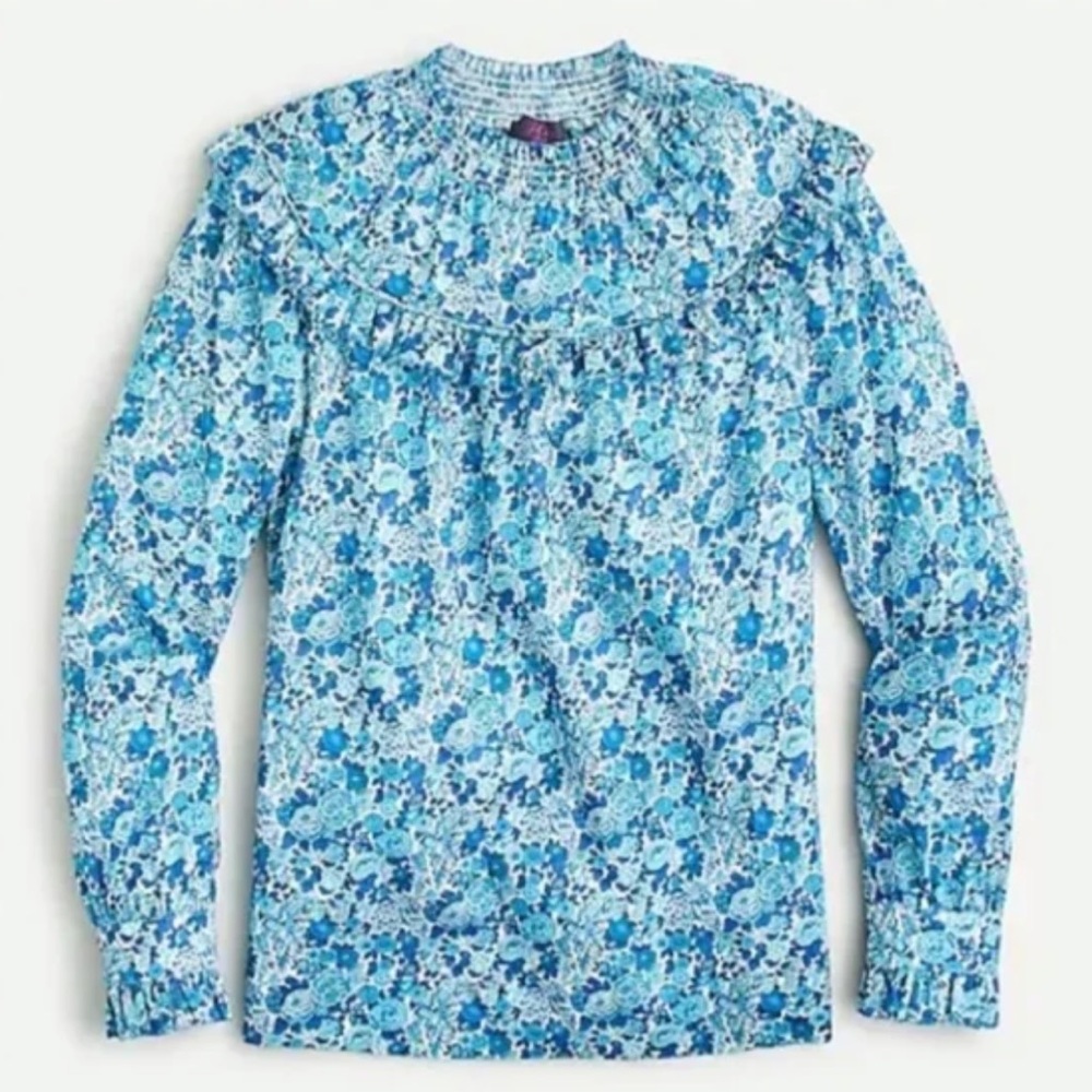 NWT J. Crew Liberty London Floral Blouse